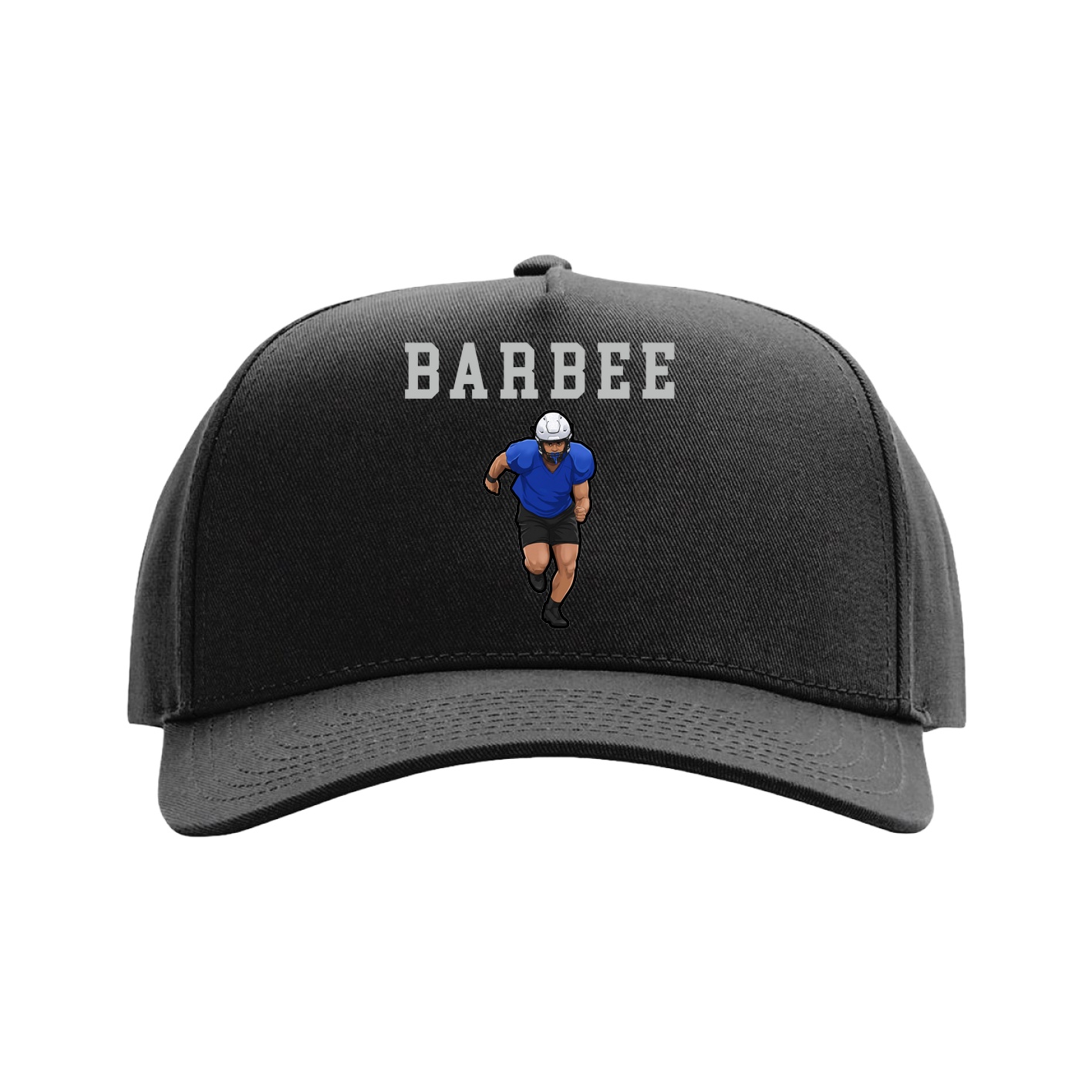 Full Fabric Five-Panel Champ Cap — Shirsey in Black
