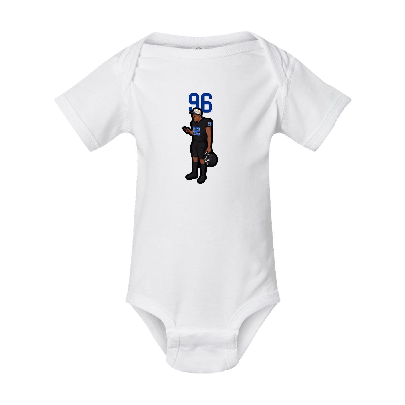 Baby Onesie — Number Top in White