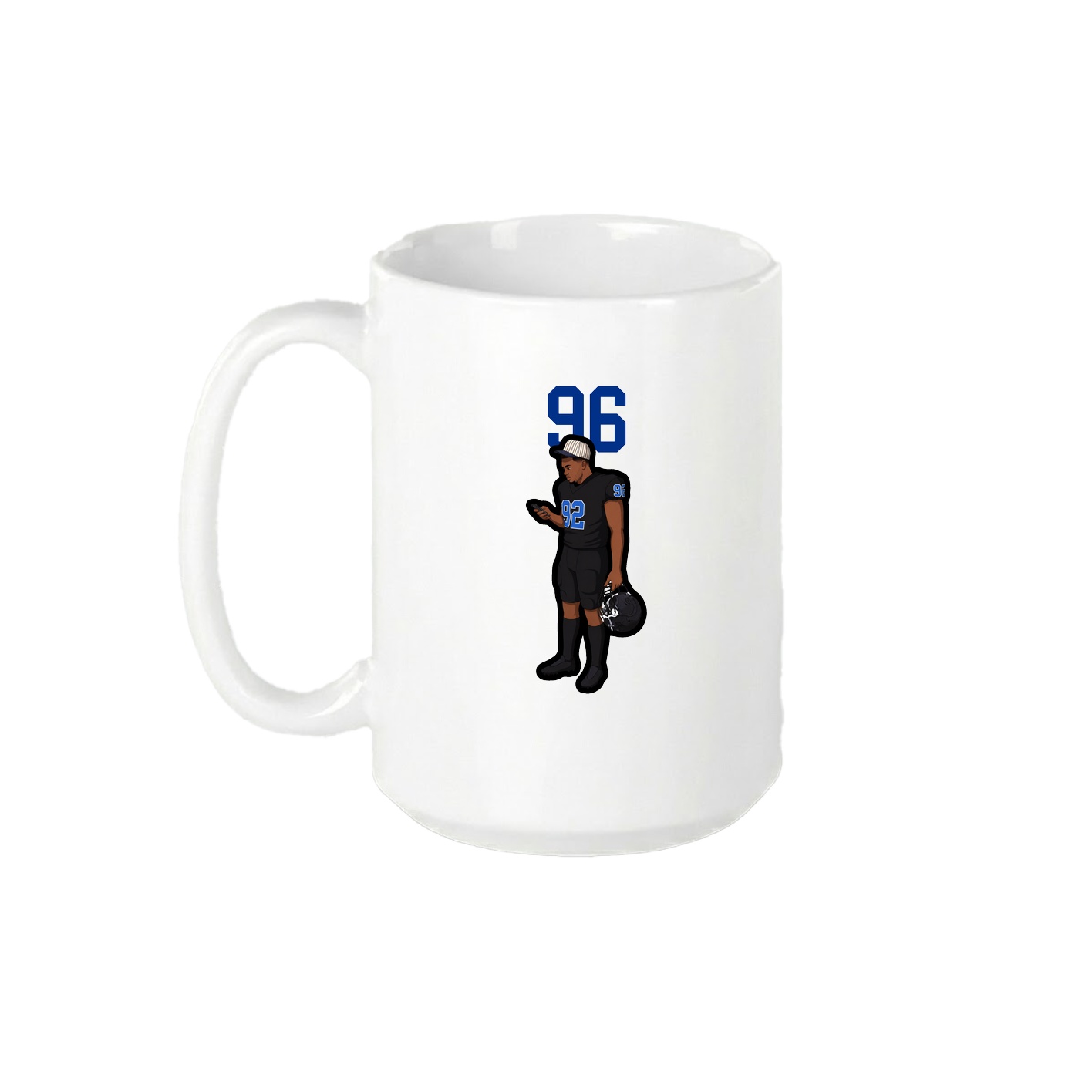 15oz Coffee Mug — Number Top in White