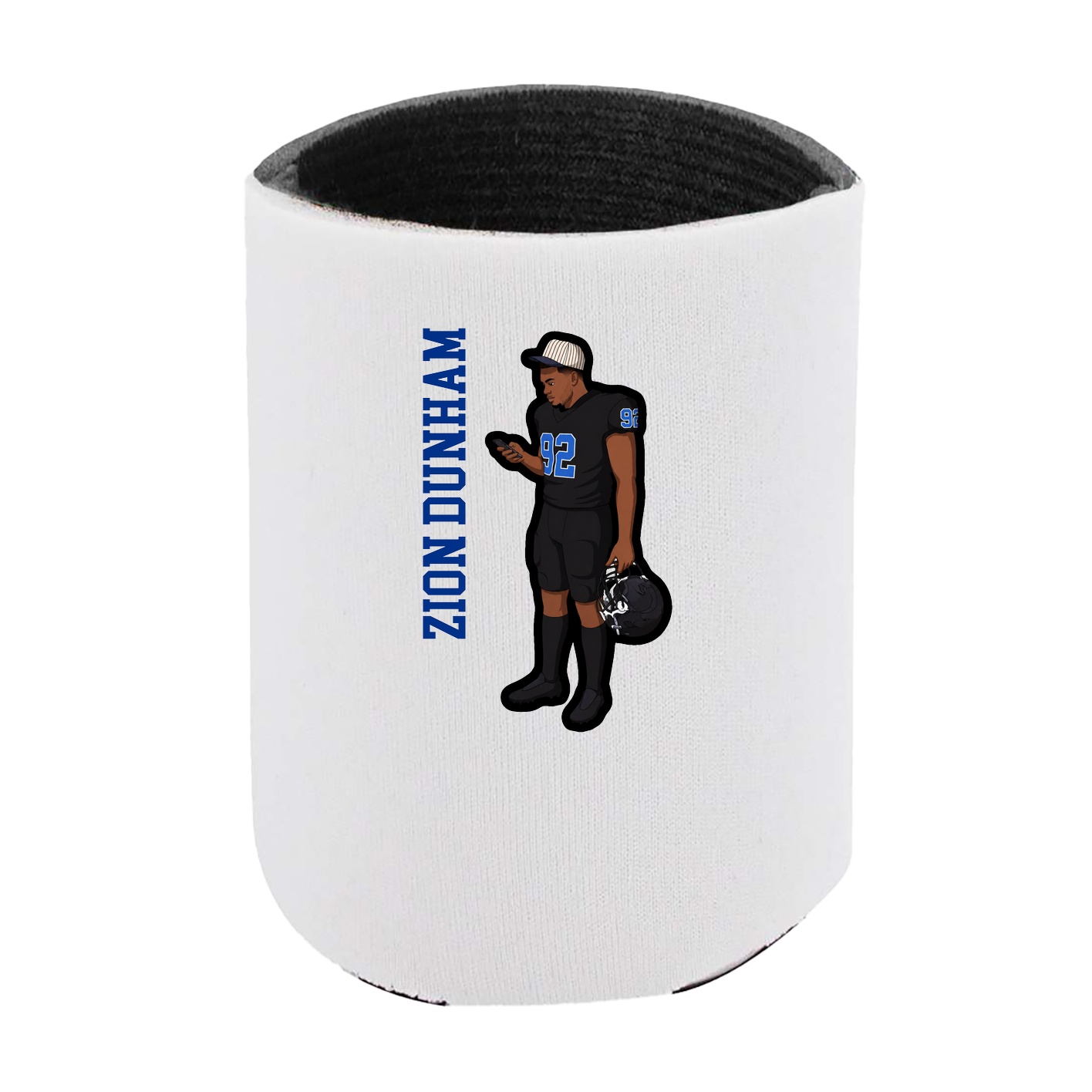 Can Holder — Name Vertical in White