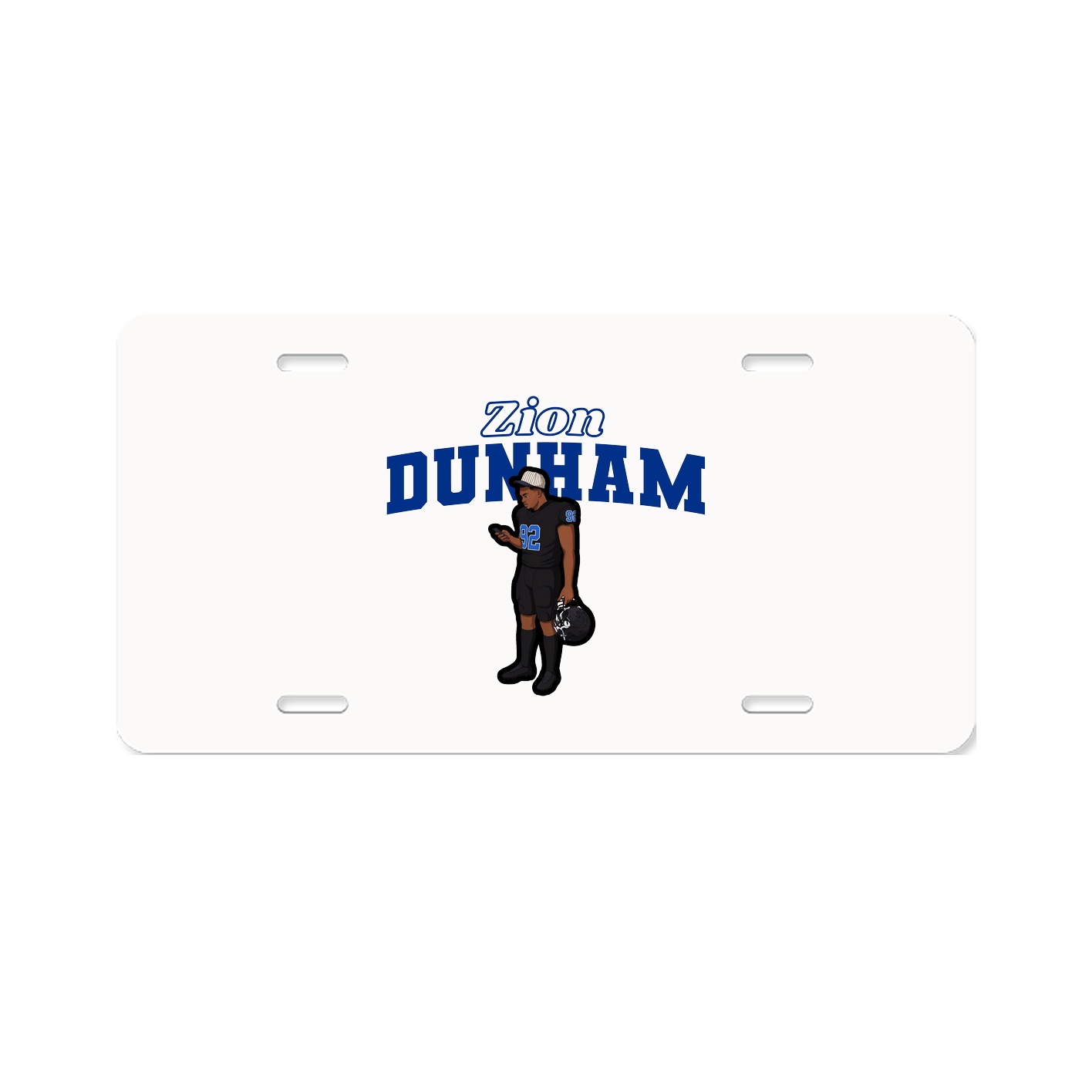 License Plate — Name Arch in Classic