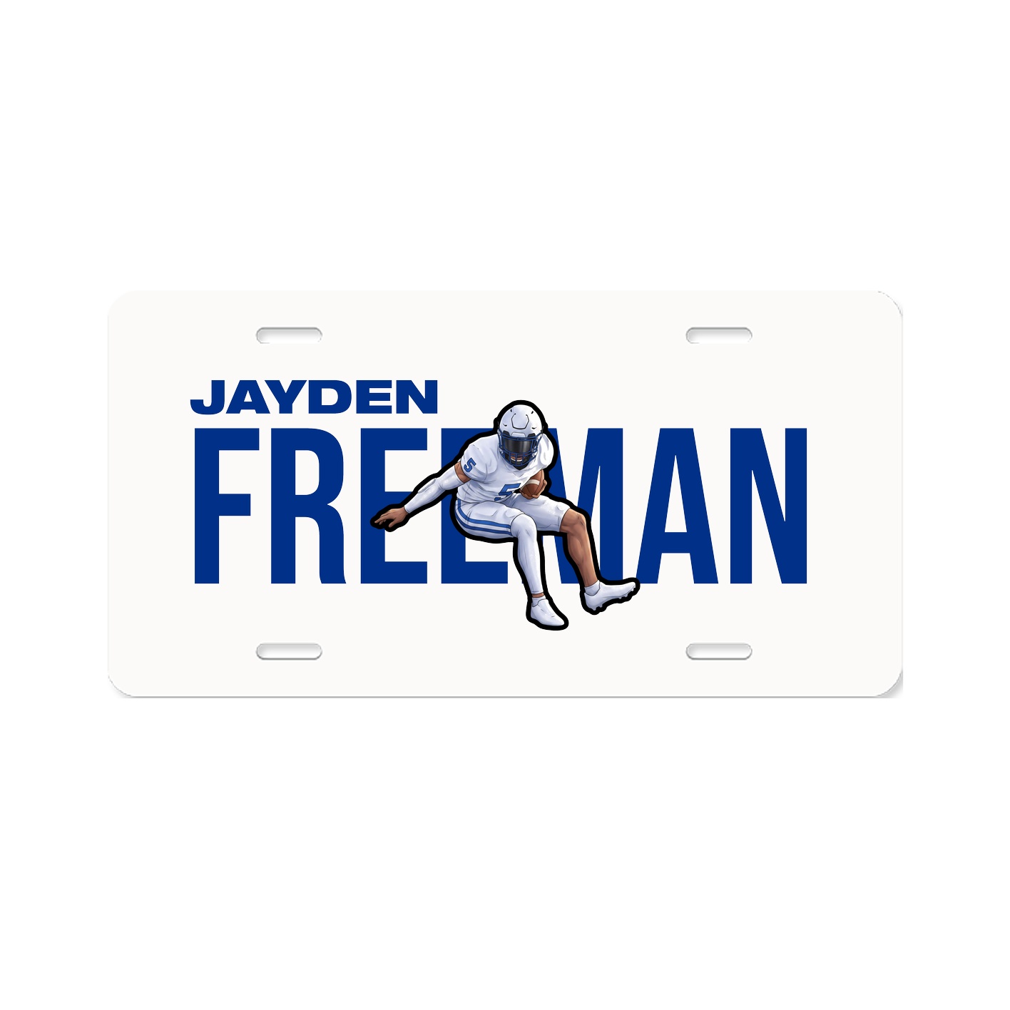 License Plate — Player Name in Classic
