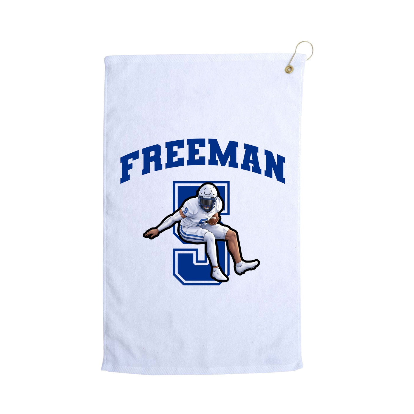 Golf Towel — Number in White