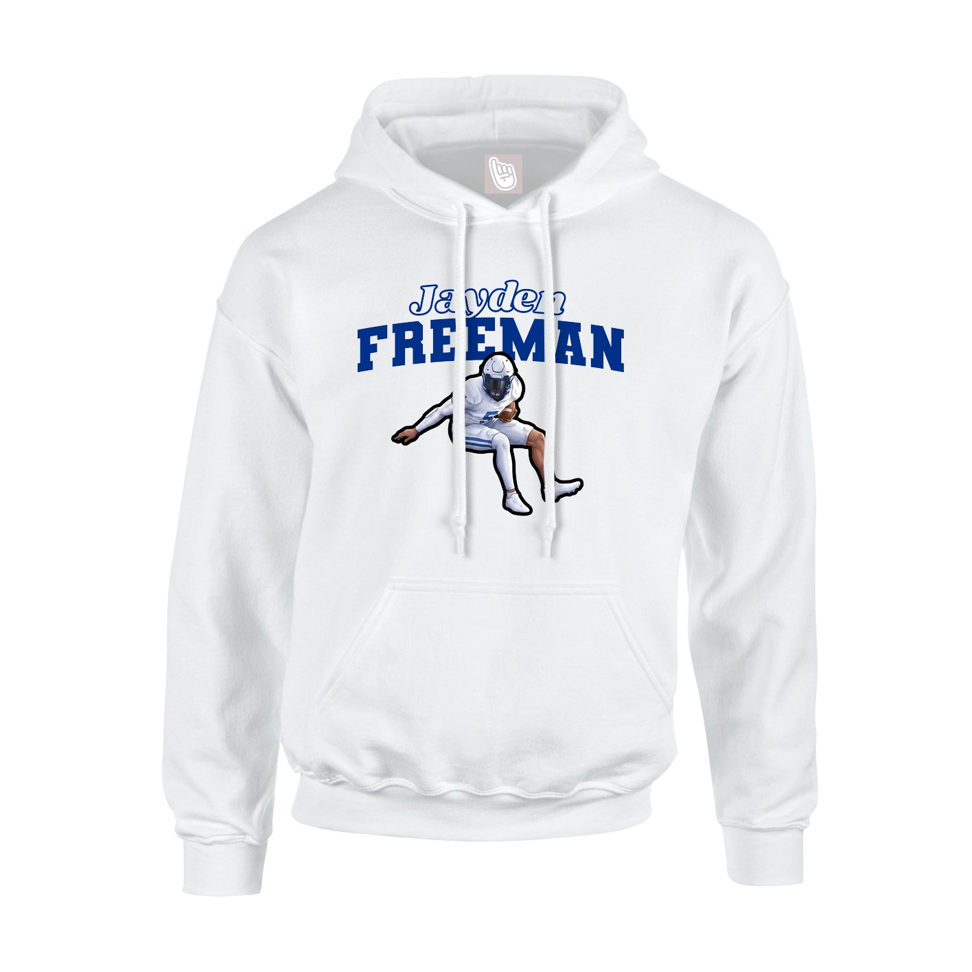 Hoodie — Name Arch in White