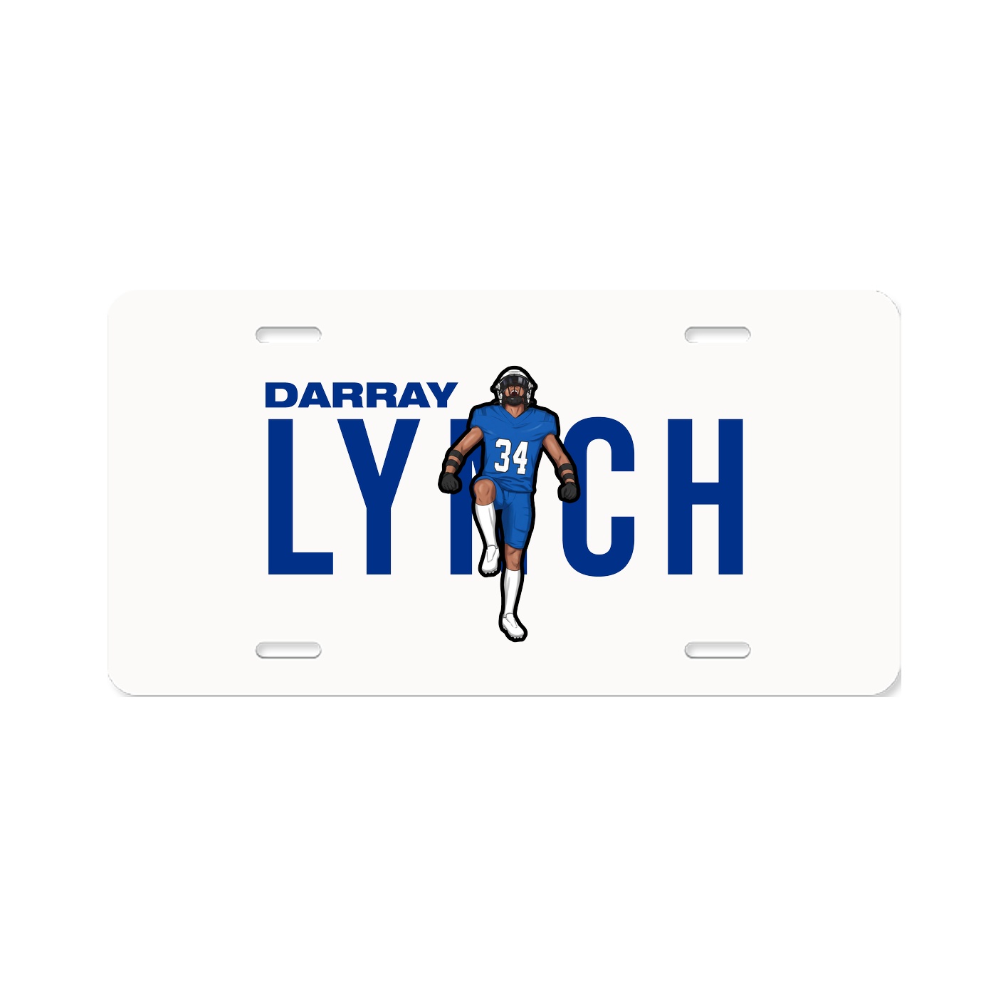 License Plate — Player Name in Classic