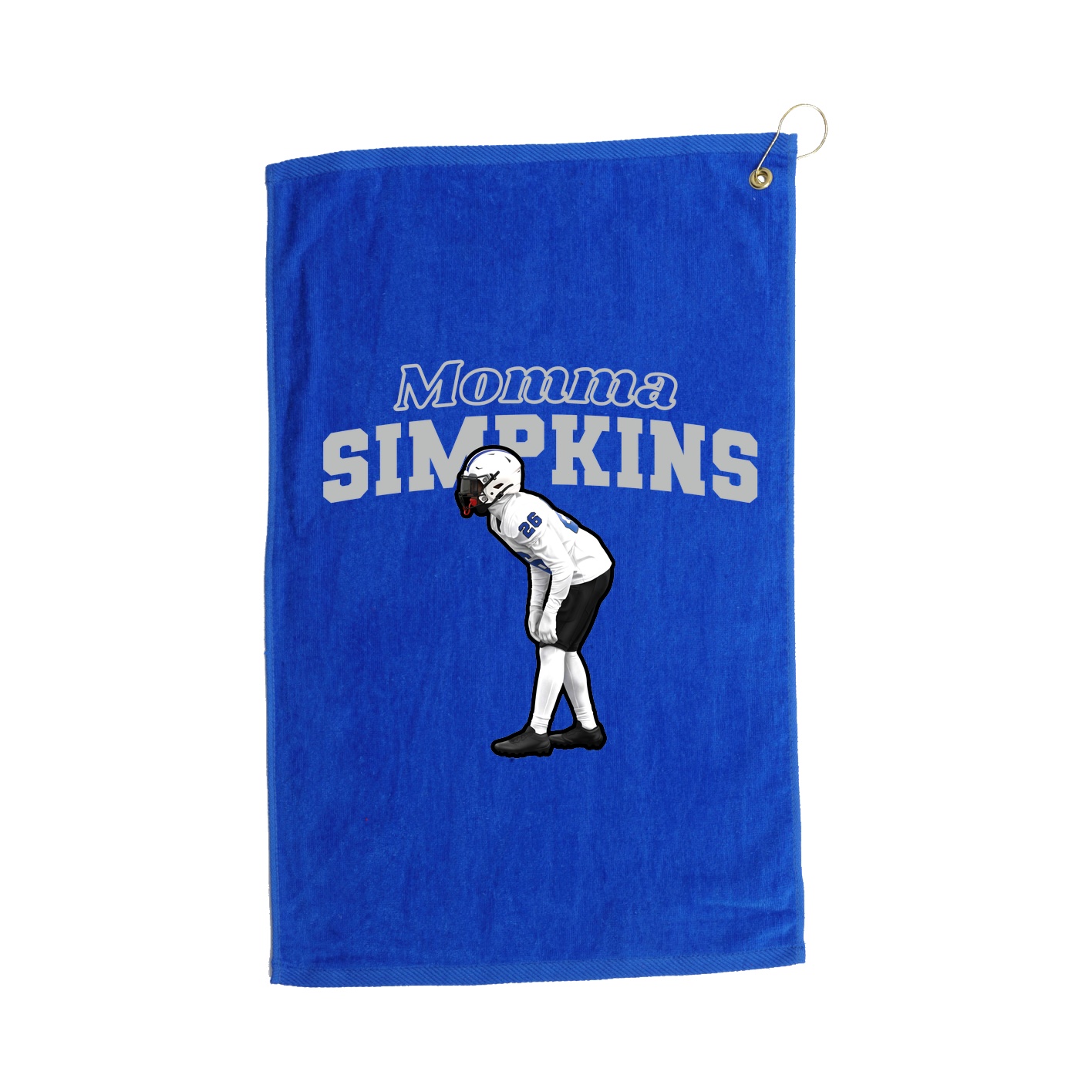 Golf Towel — Mothers Day Block in Royal