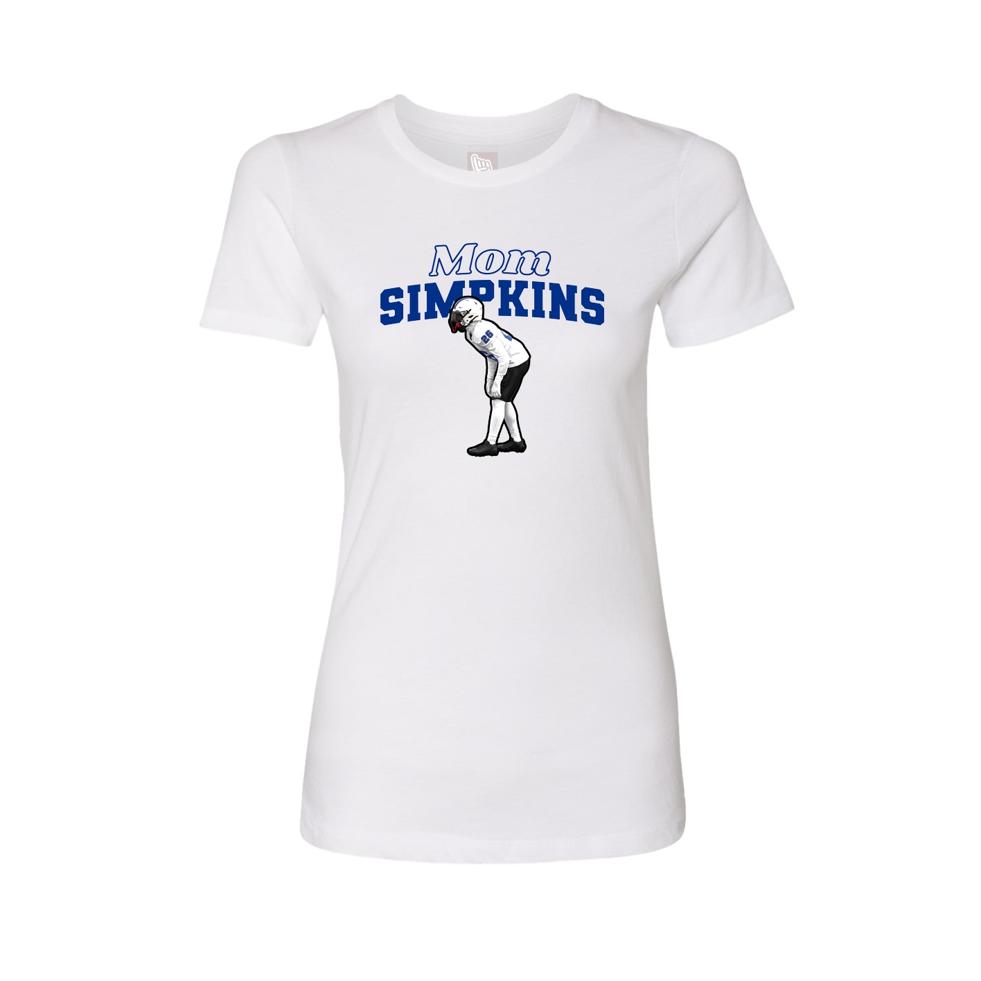 Womens Tee — Mothers Day Block in White