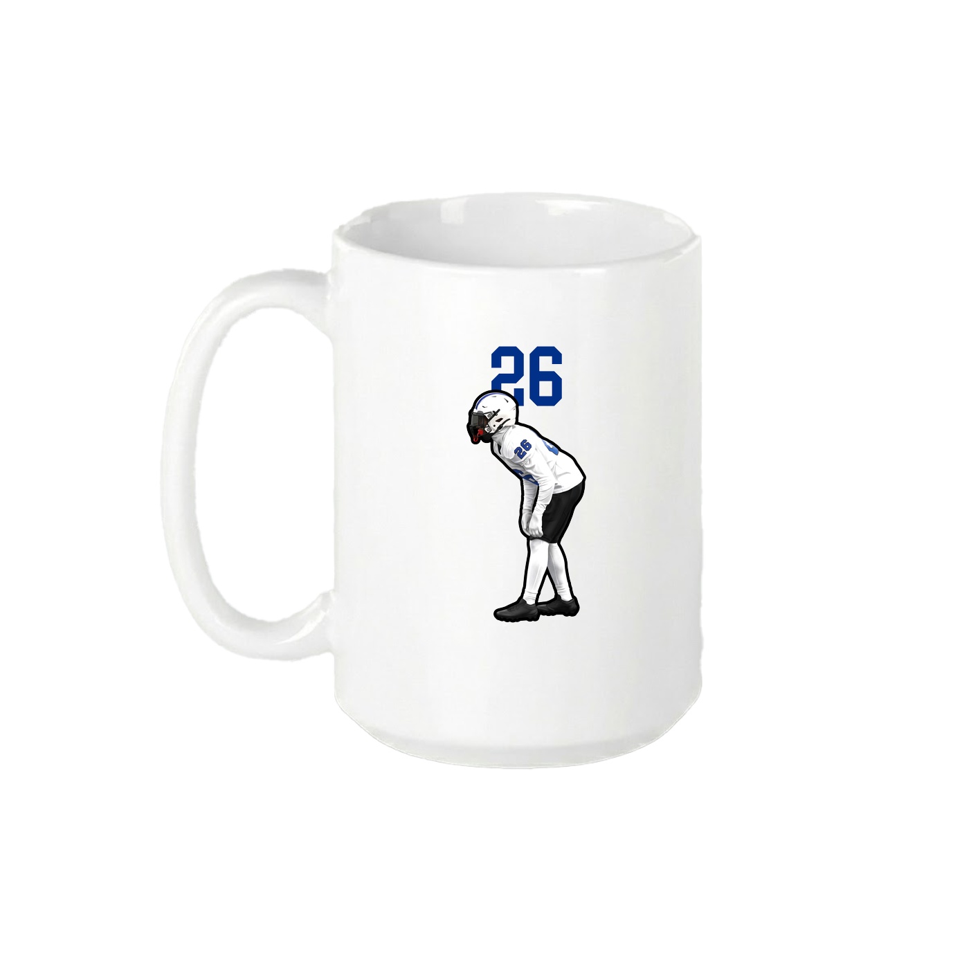 15oz Coffee Mug — Number Top in White