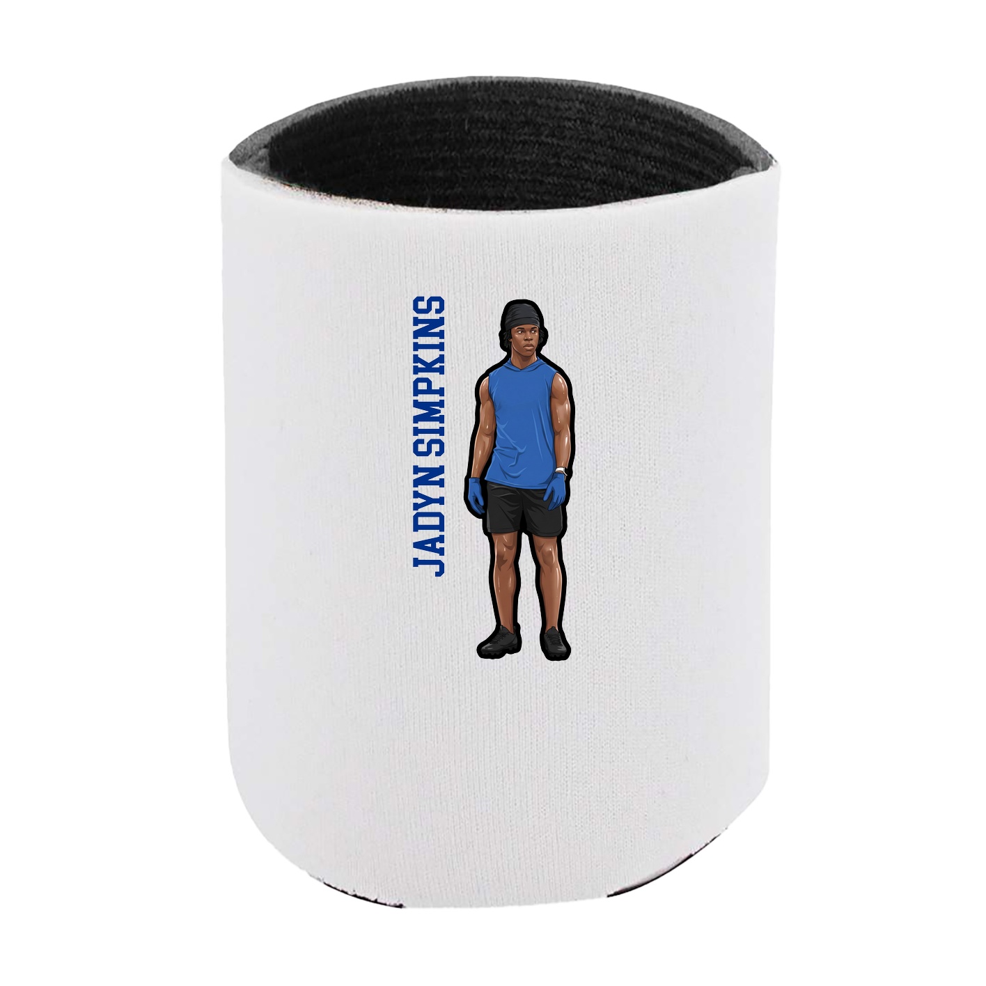 Can Holder — Name Vertical in White