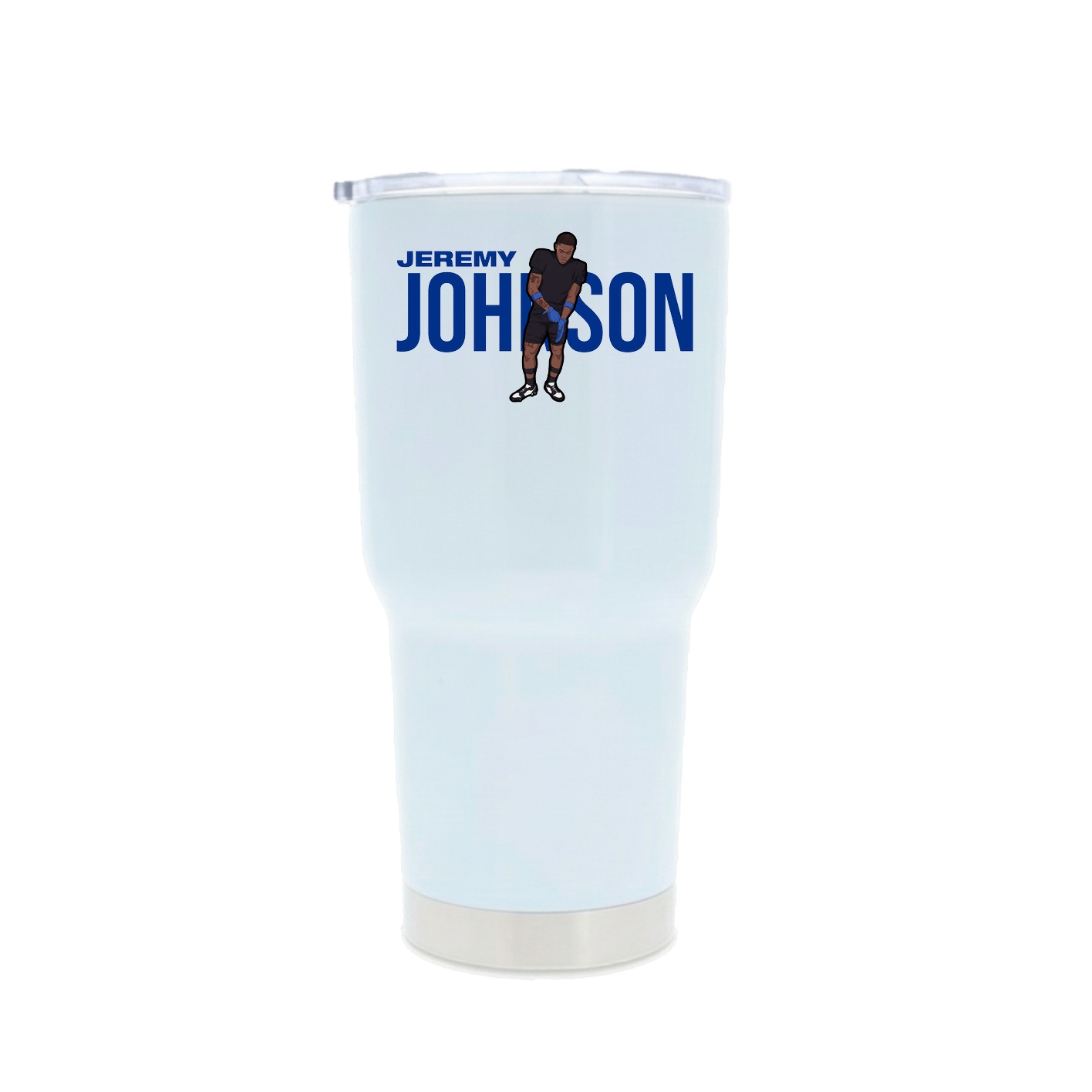 30oz Stainless Steel Tumbler — Player Name in White