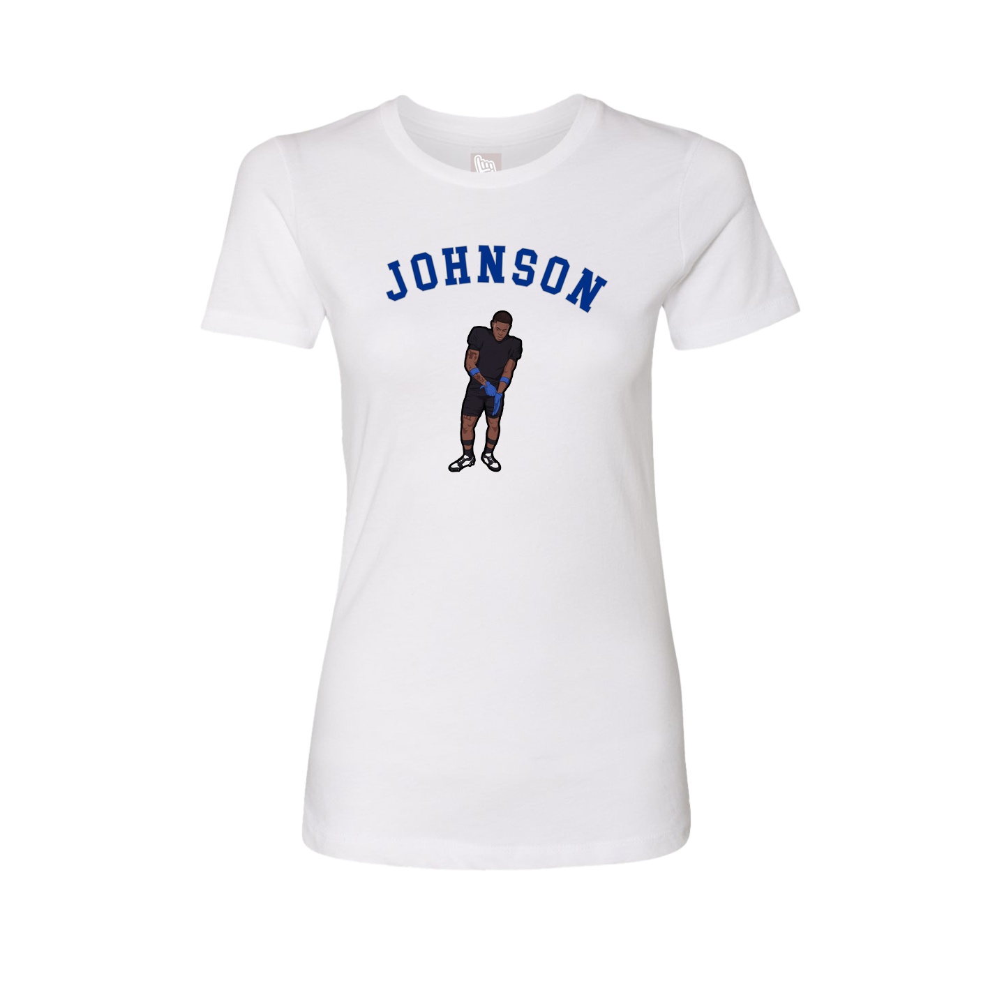 Fitted Women's Tee — Shirsey Arch in White