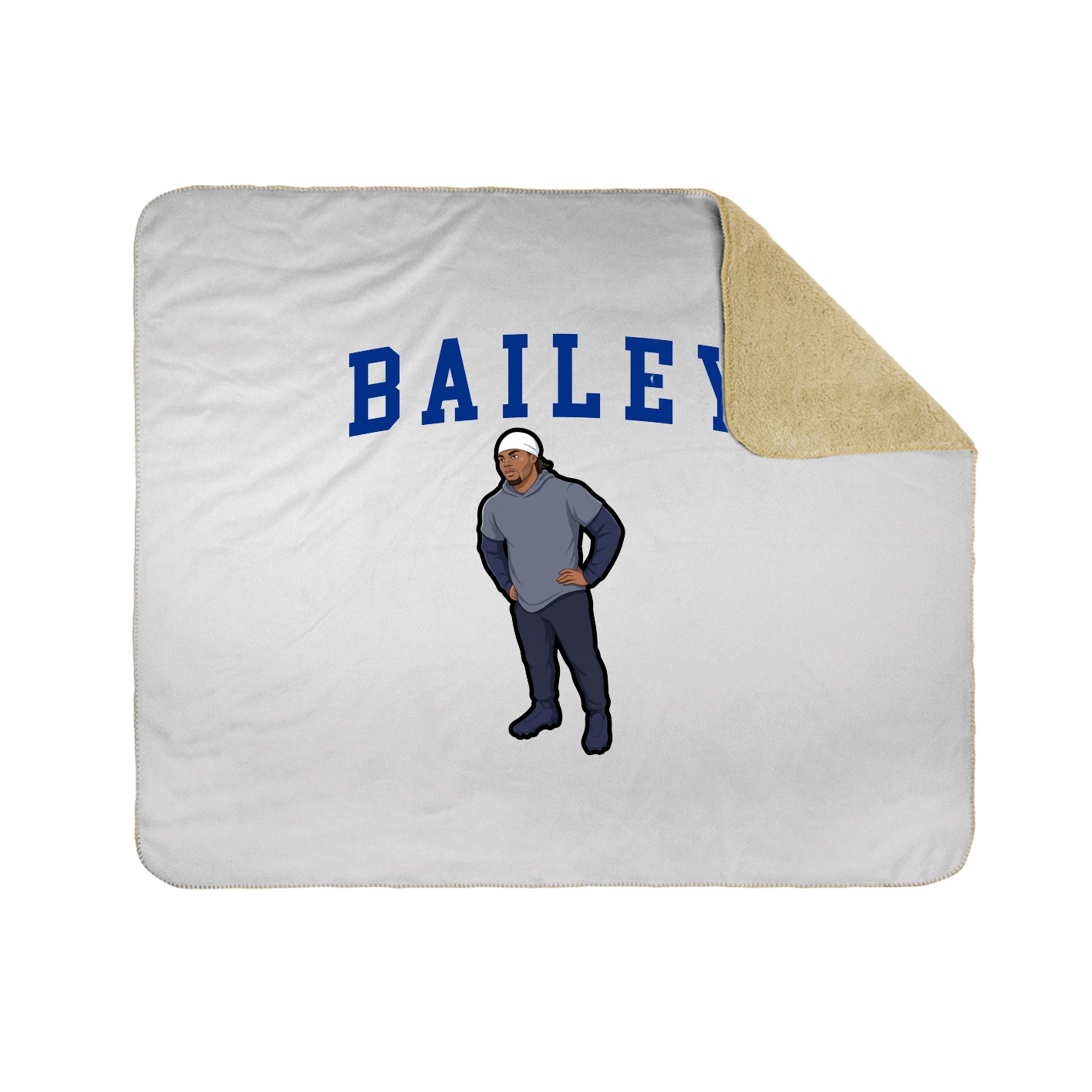 Throw Blanket — Shirsey in White