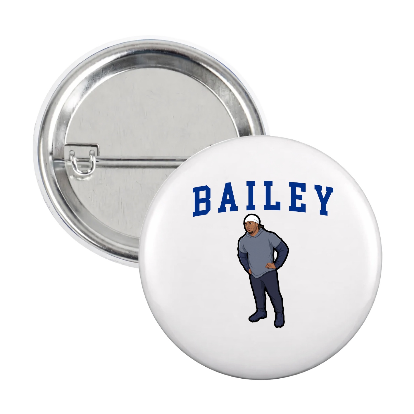 Game Day Button — Shirsey in White