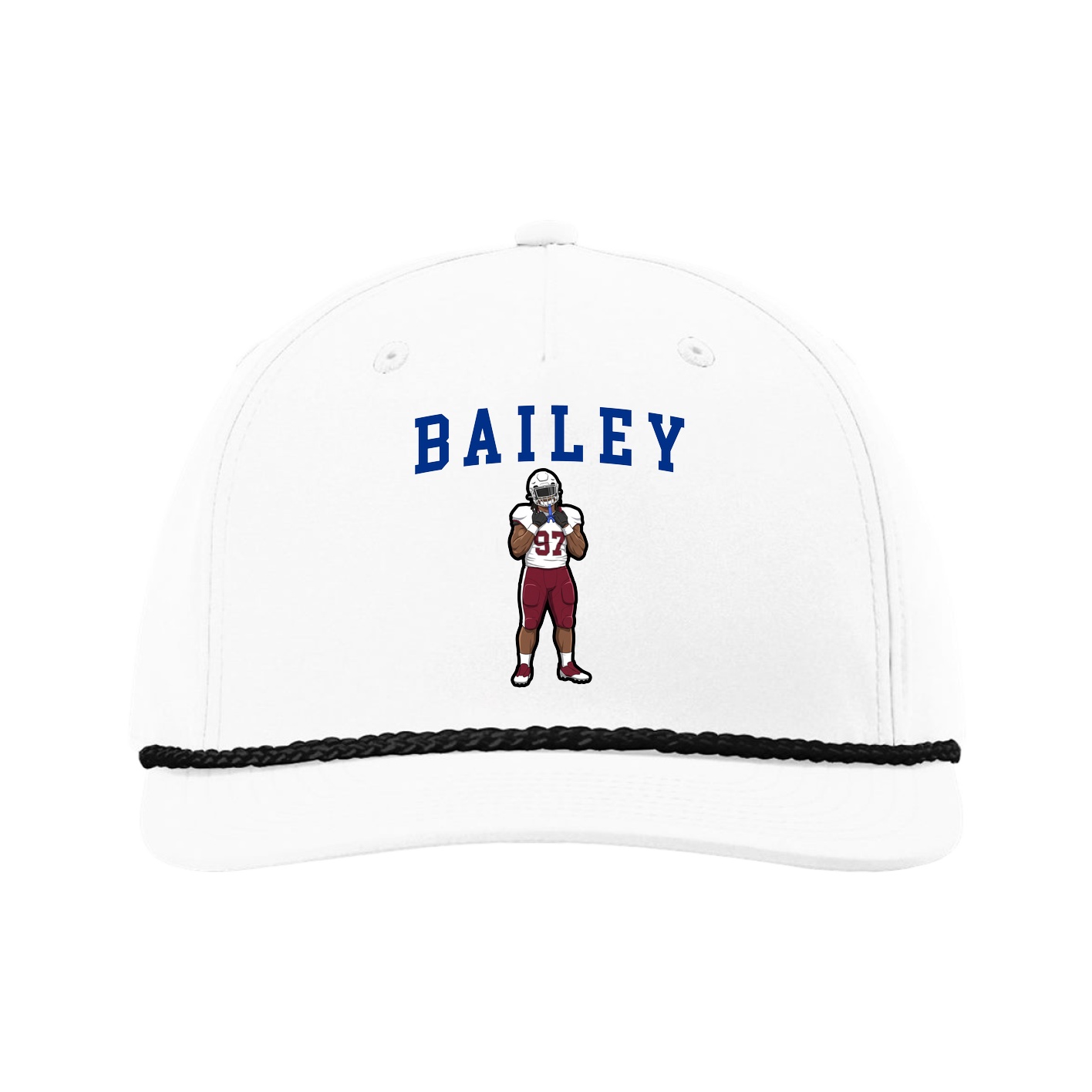 Five-Panel Classic Rope Cap — Shirsey in White