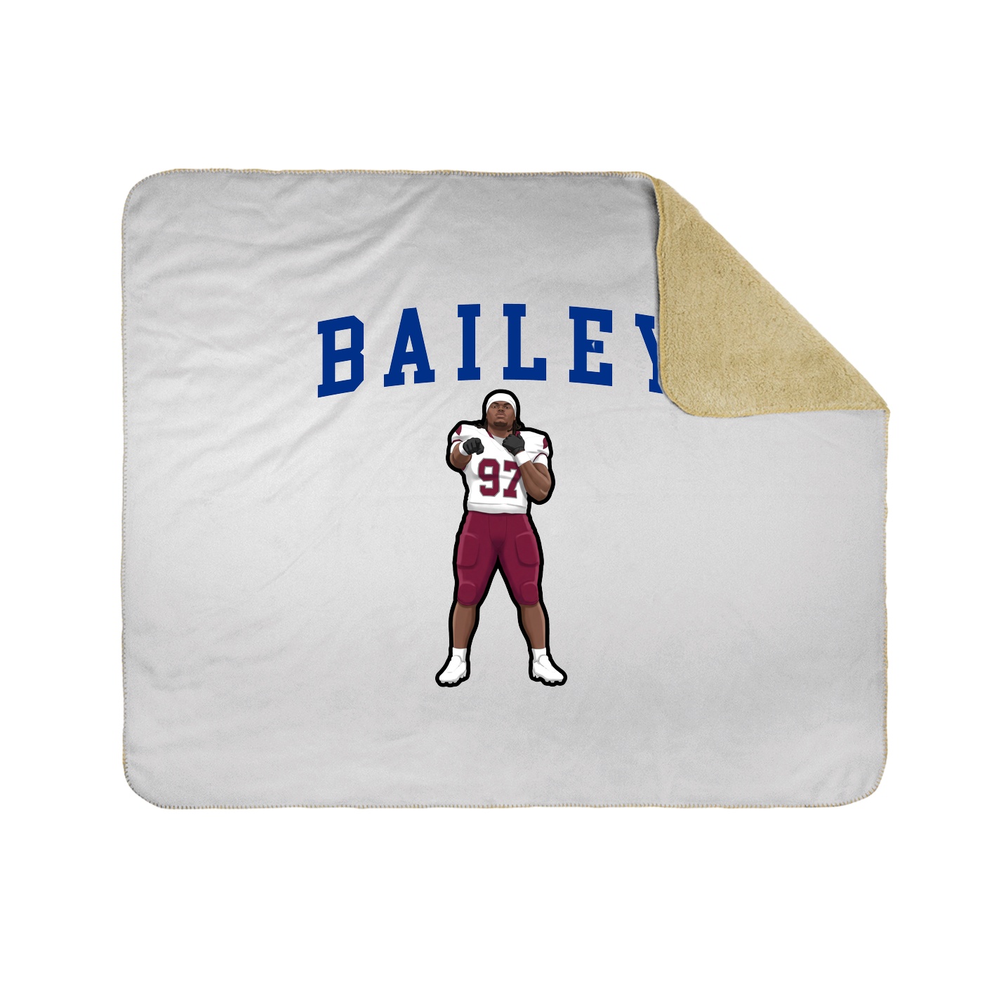 Throw Blanket — Shirsey in White