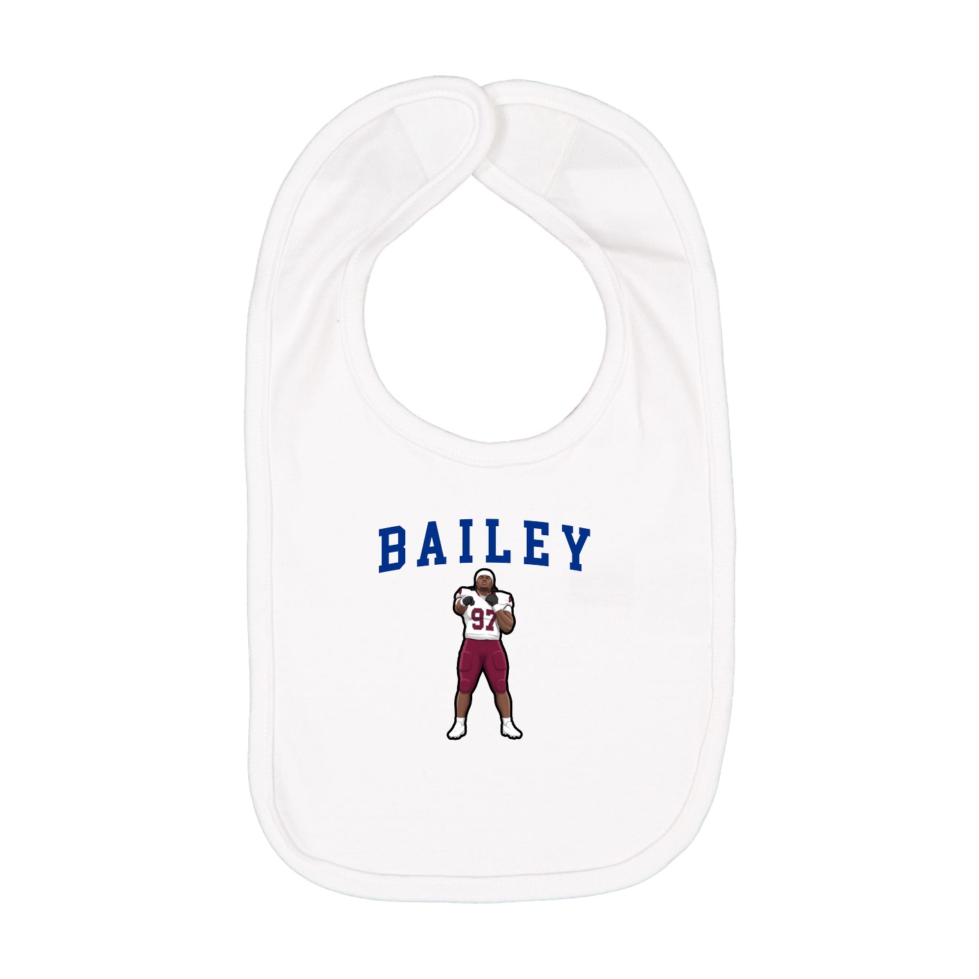 Infant Bib — Shirsey in White
