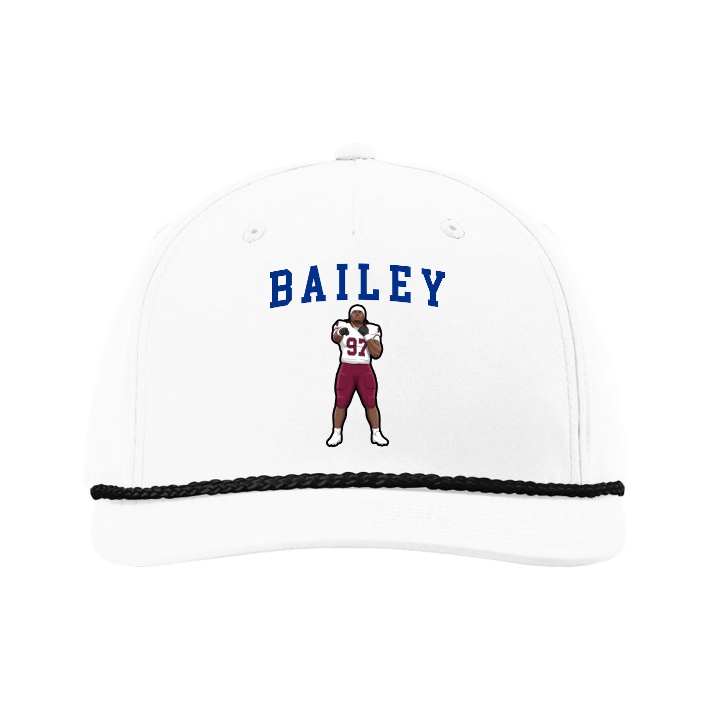 Five-Panel Classic Rope Cap — Shirsey in White