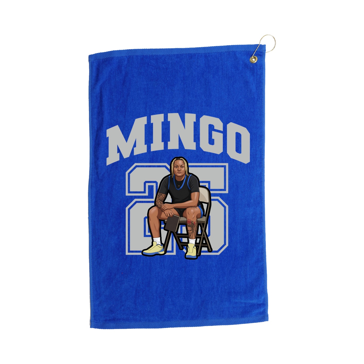 Golf Towel — Number in Royal