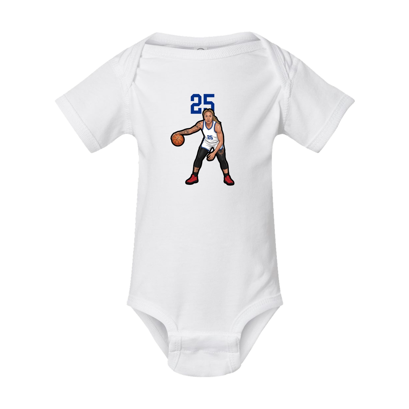 Baby Onesie — Number Top in White