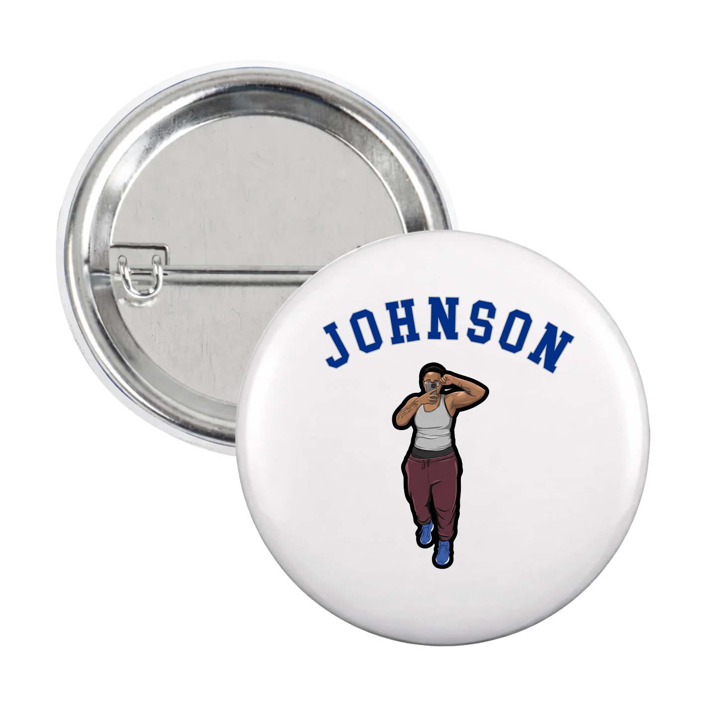 Game Day Button — Shirsey Arch in White