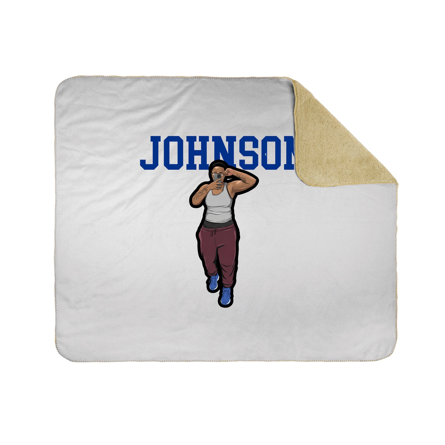 Throw Blanket — Shirsey in White
