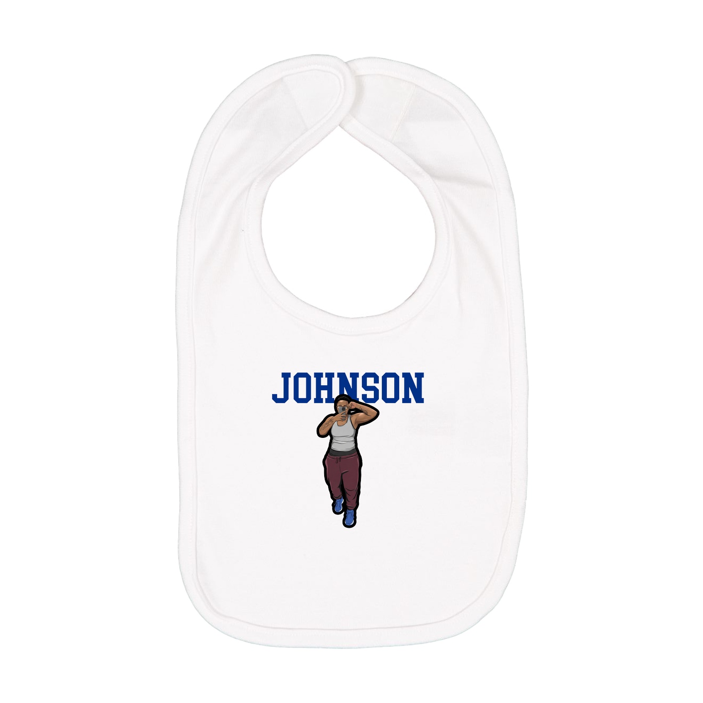 Infant Bib — Shirsey in White