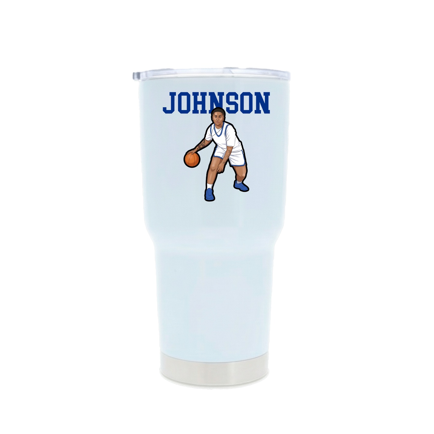 30oz Stainless Steel Tumbler — Shirsey in White