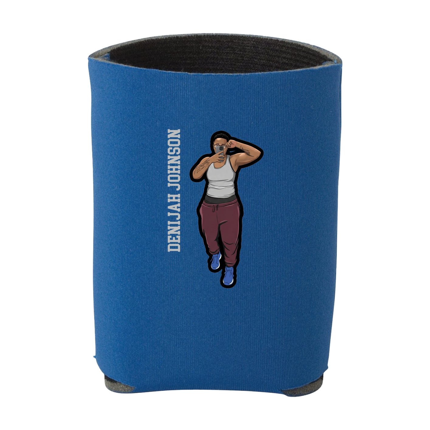 Can Holder — Name Vertical in Royal