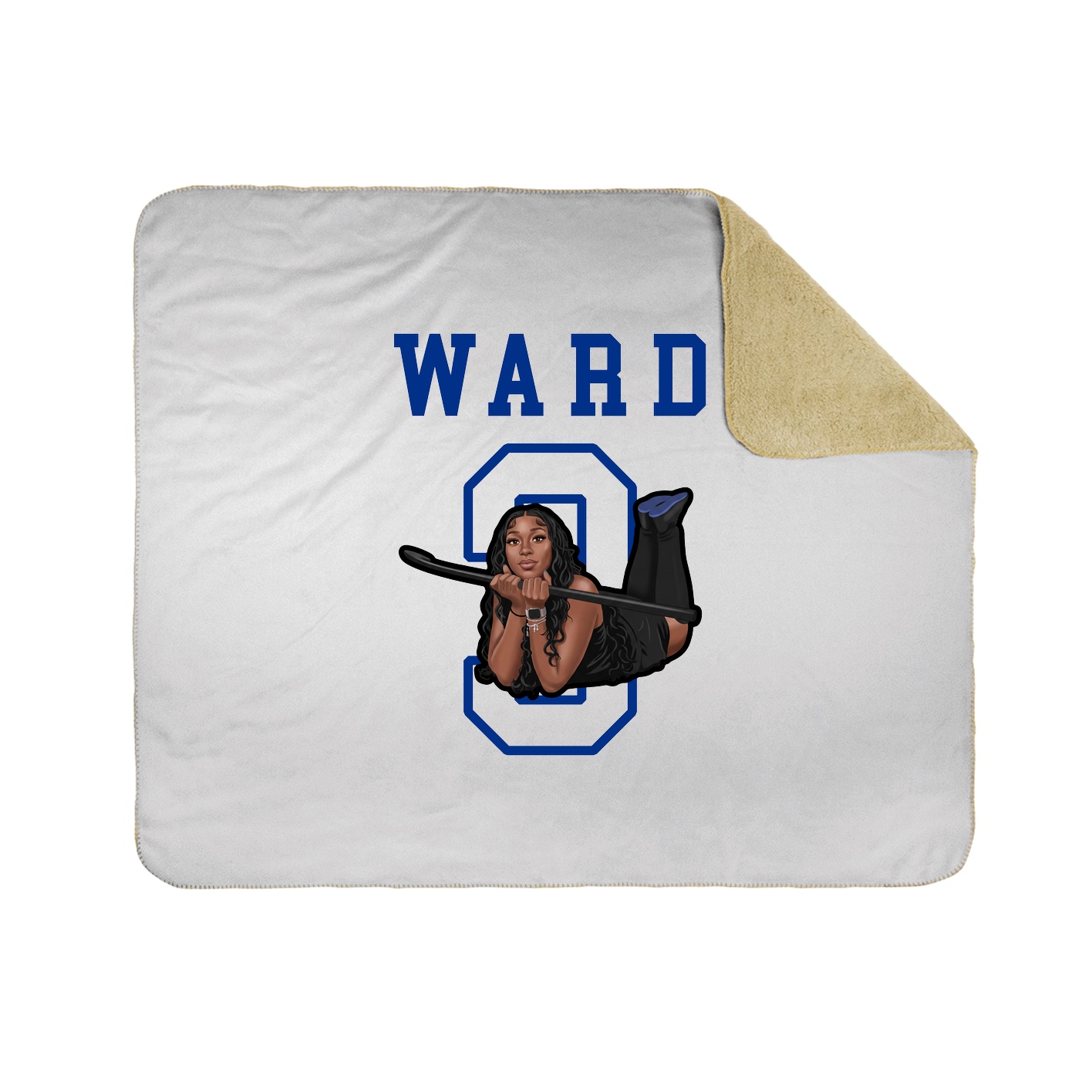 Throw Blanket — Shirsey in White