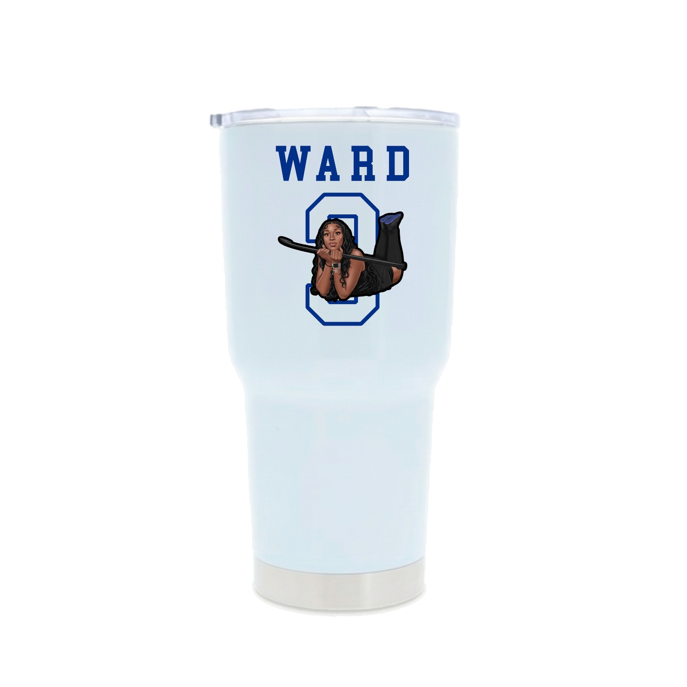 30oz Stainless Steel Tumbler — Shirsey in White