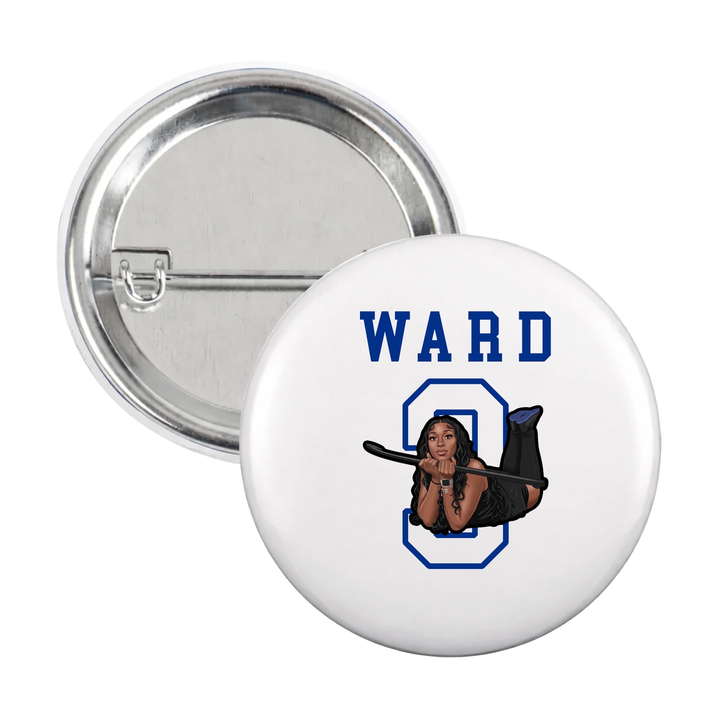Game Day Button — Shirsey in White