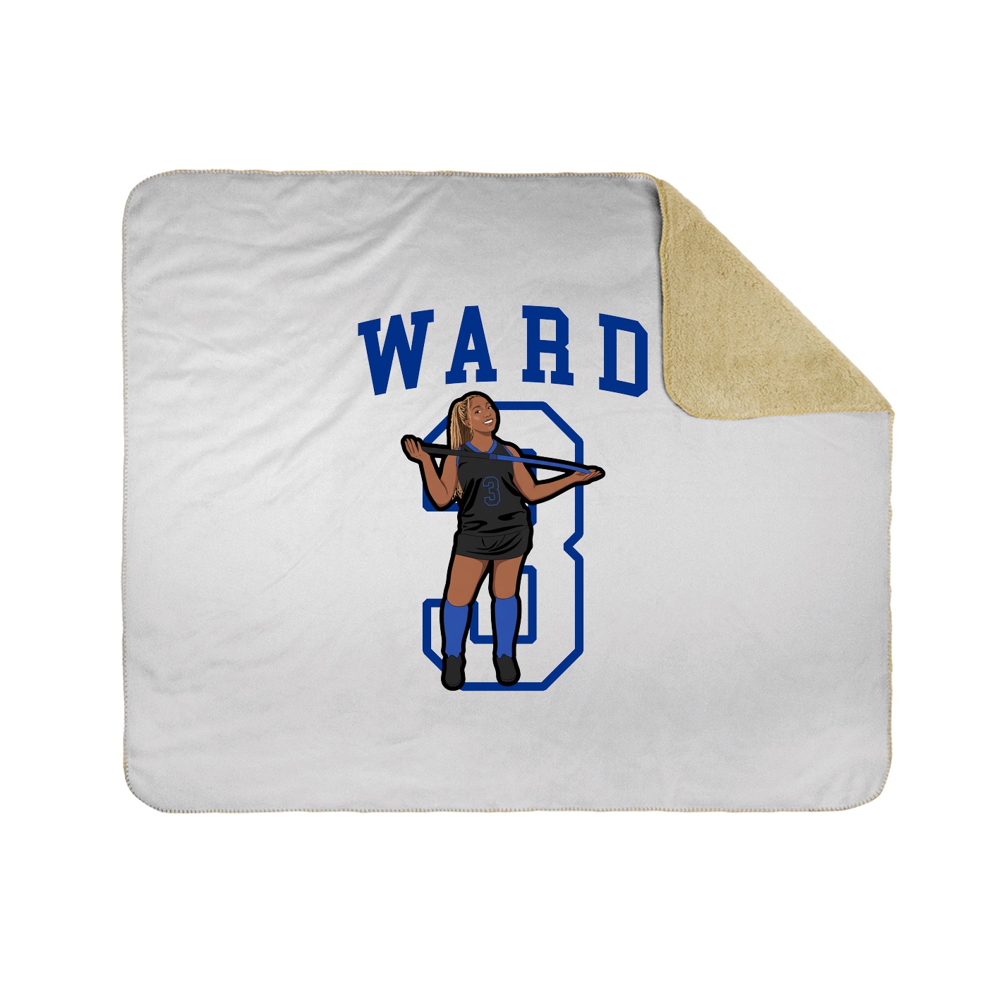 50x60 Sherpa Lined Throw Blanket