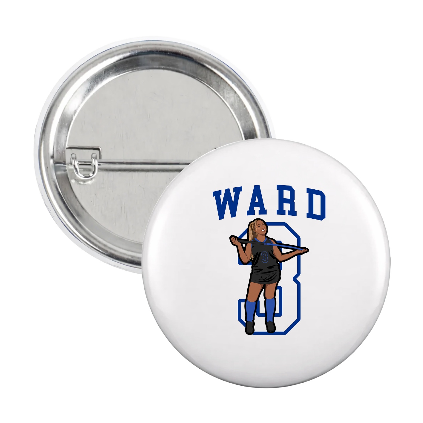 Game Day Button — Shirsey in White