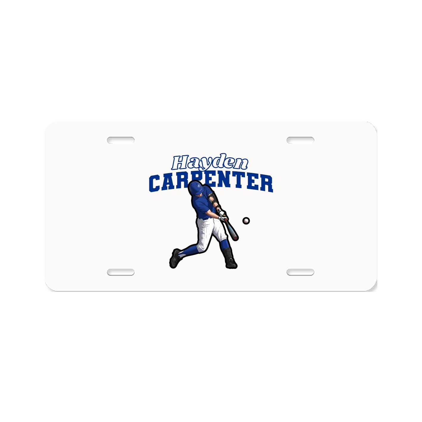 License Plate — Name Arch in Classic