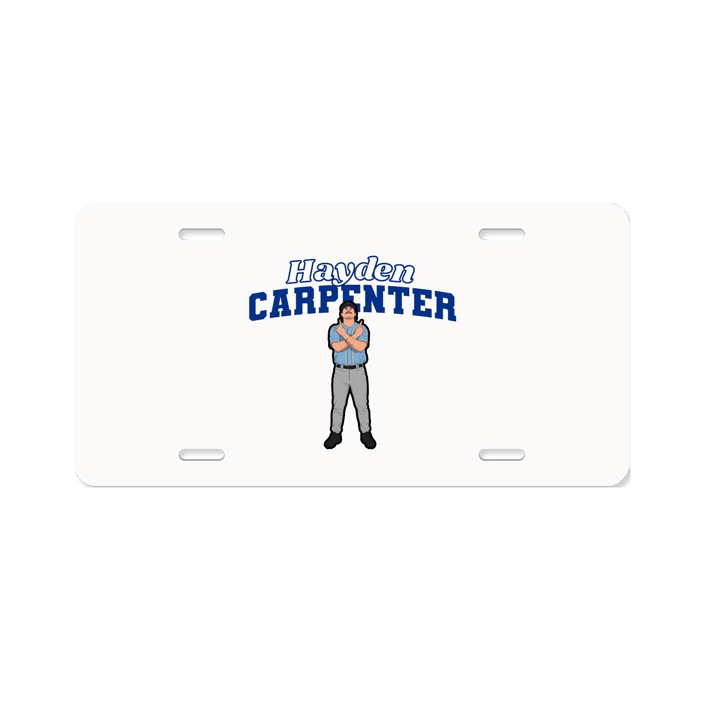 License Plate — Name Arch in Classic