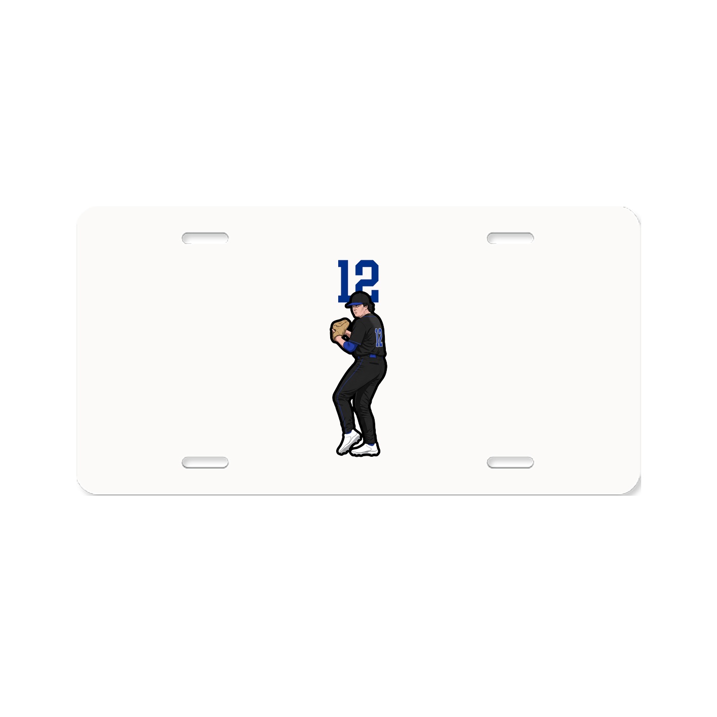 License Plate — Number Top in Classic