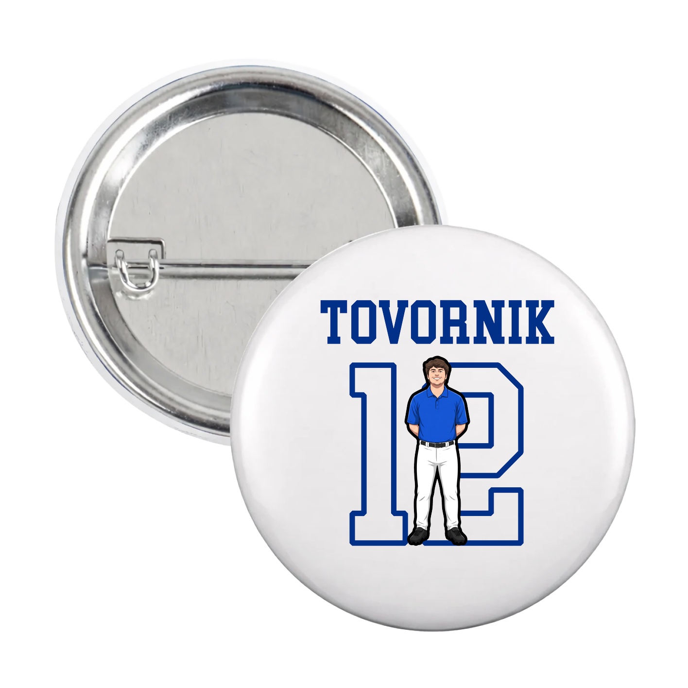 Game Day Button — Shirsey in White