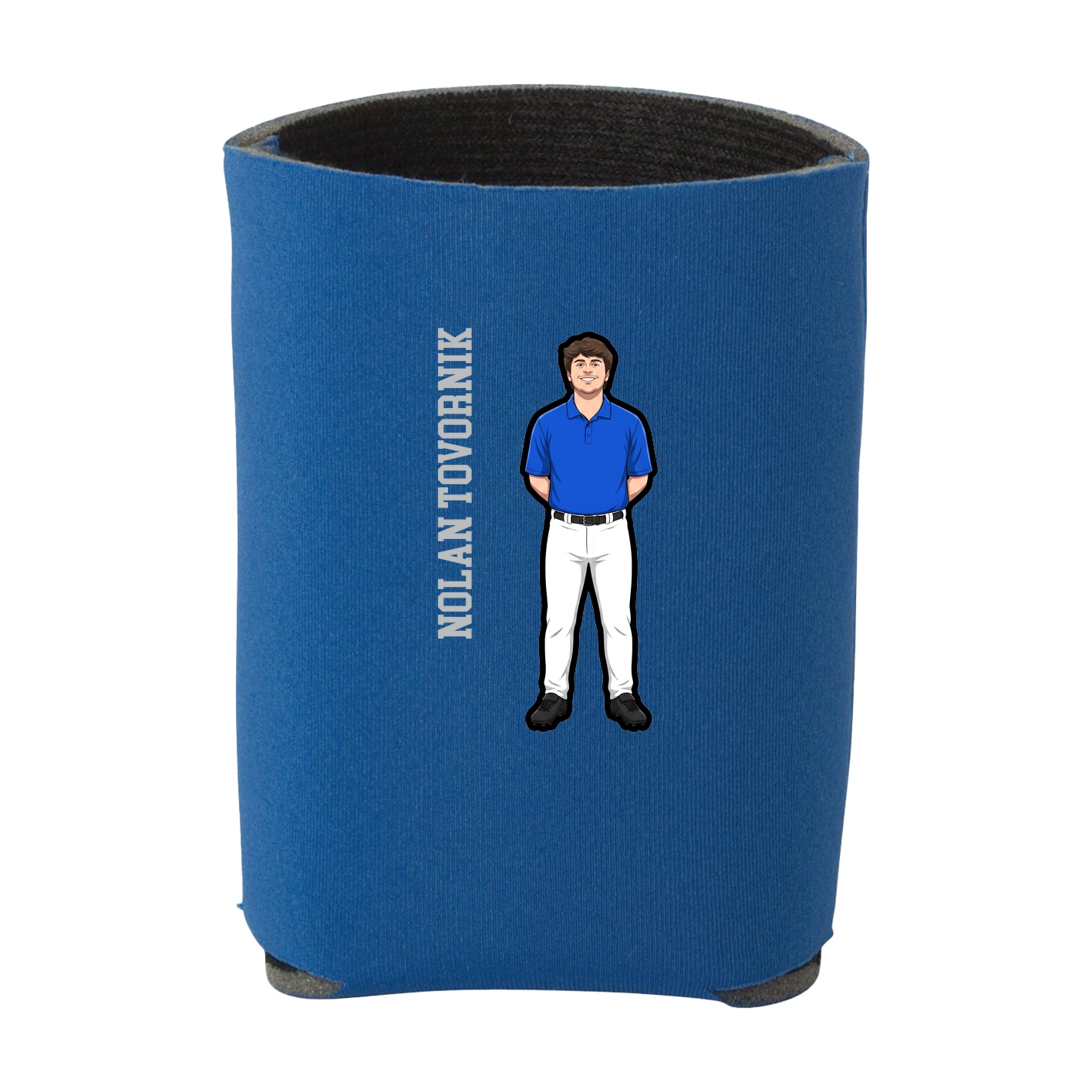 Can Holder — Name Vertical in Royal