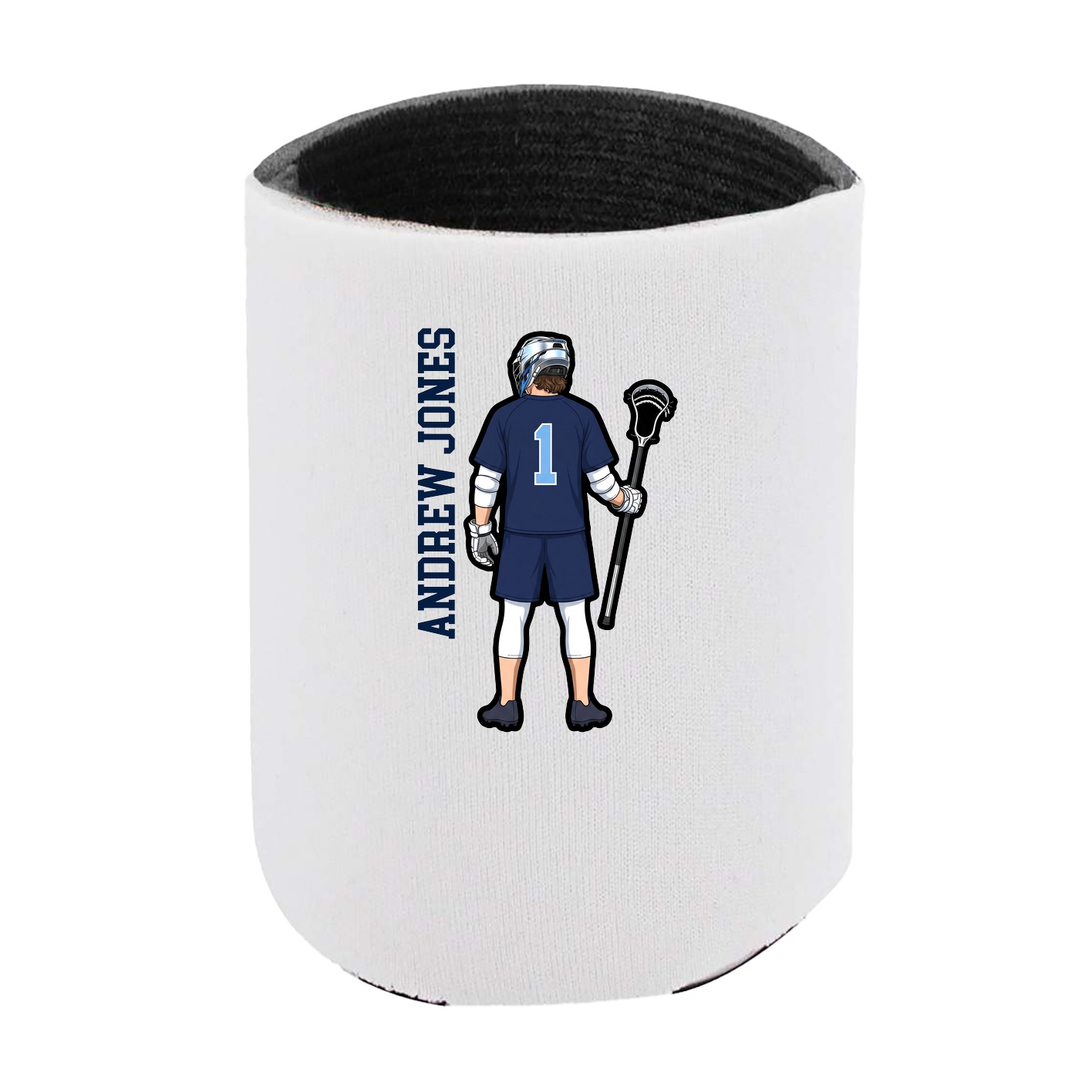 Can Holder — Name Vertical in White