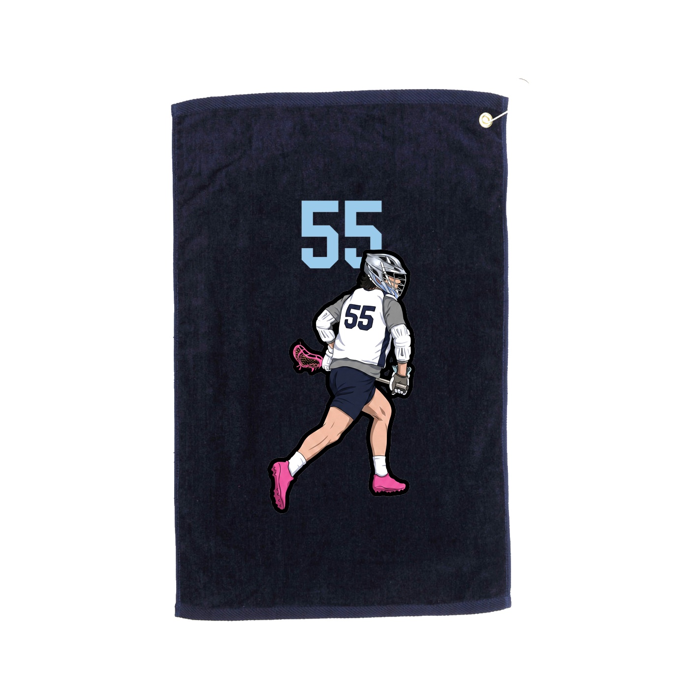 Golf Towel — Number Top in Navy