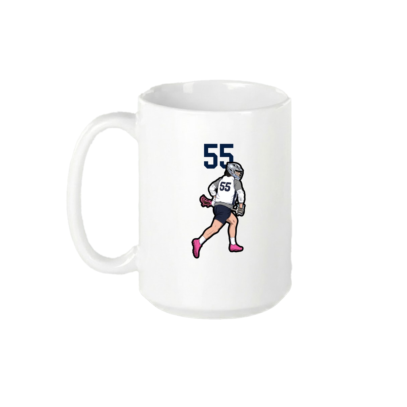 15oz Coffee Mug — Number Top in White