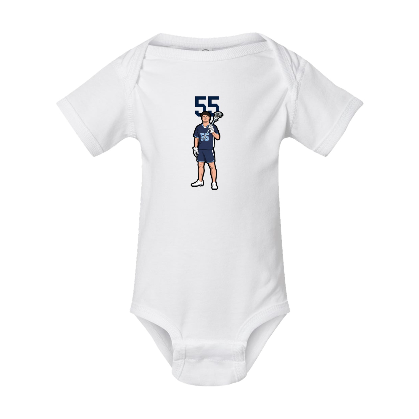 Baby Onesie — Number Top in White