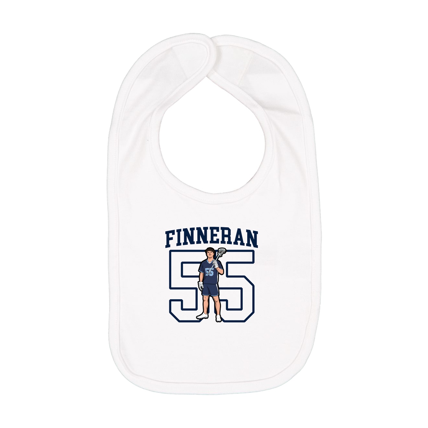 Infant Bib — Shirsey in White