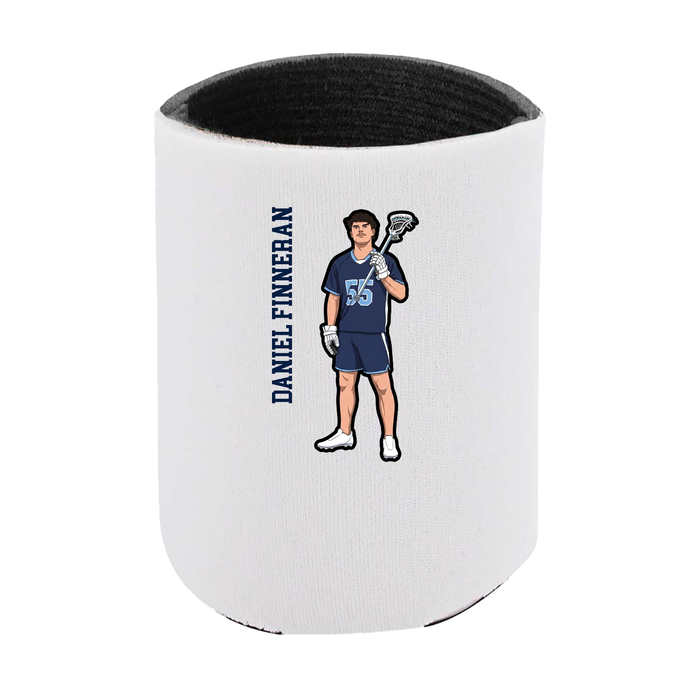 Can Holder — Name Vertical in White