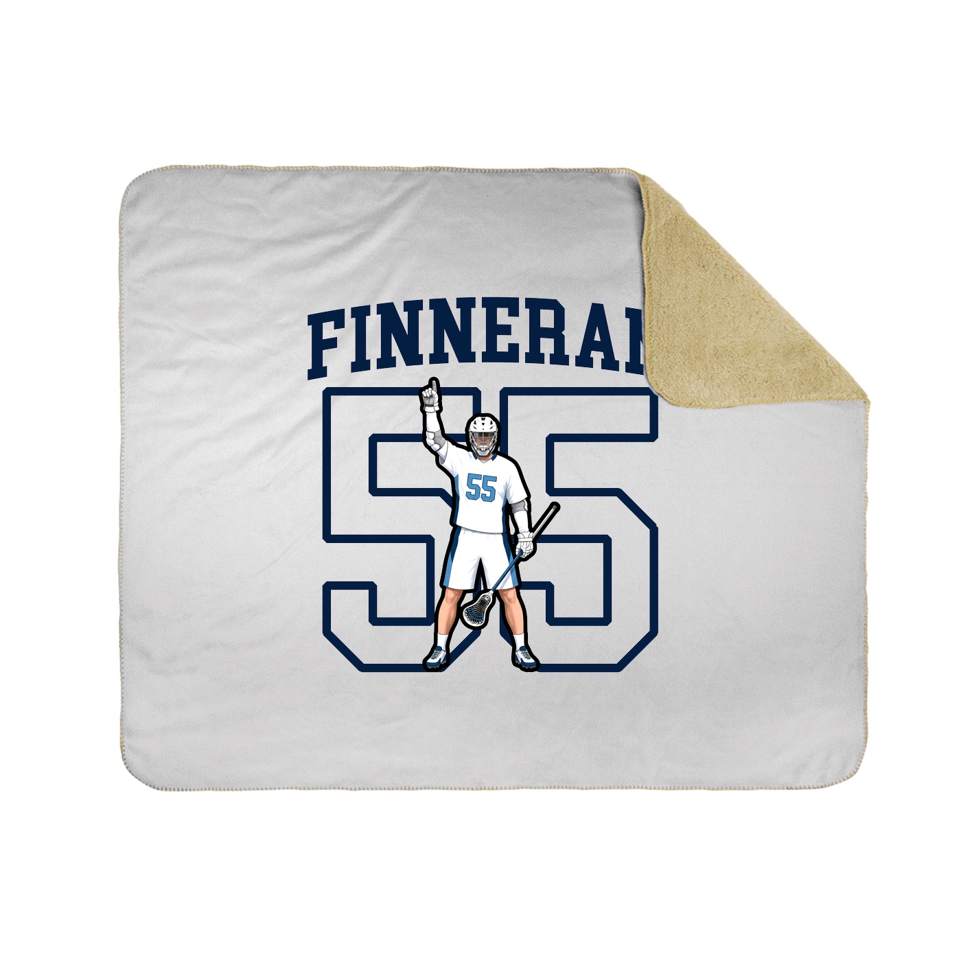Throw Blanket — Shirsey in White