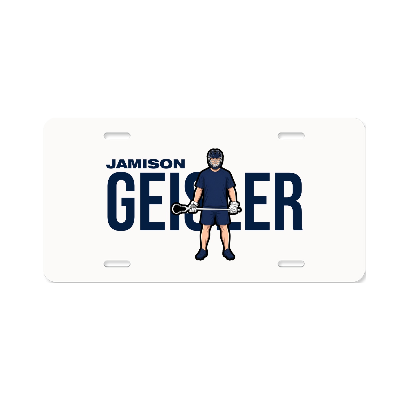 License Plate — Player Name in Classic