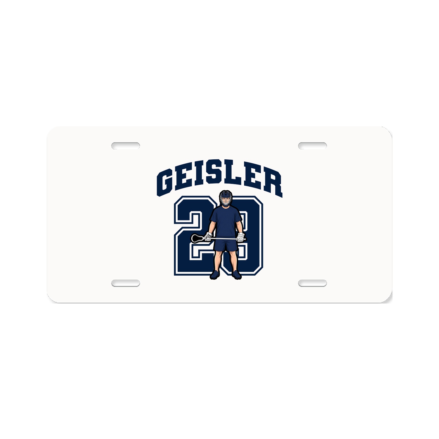 License Plate — Number in Classic