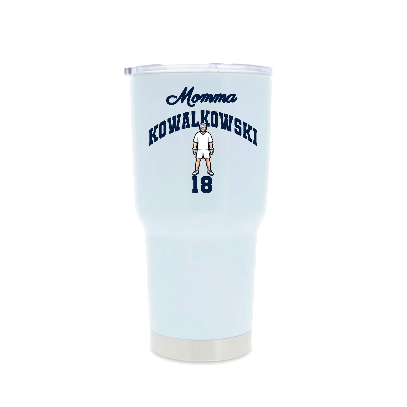 30oz Stainless Steel Tumbler — Mothers Day Arch in White