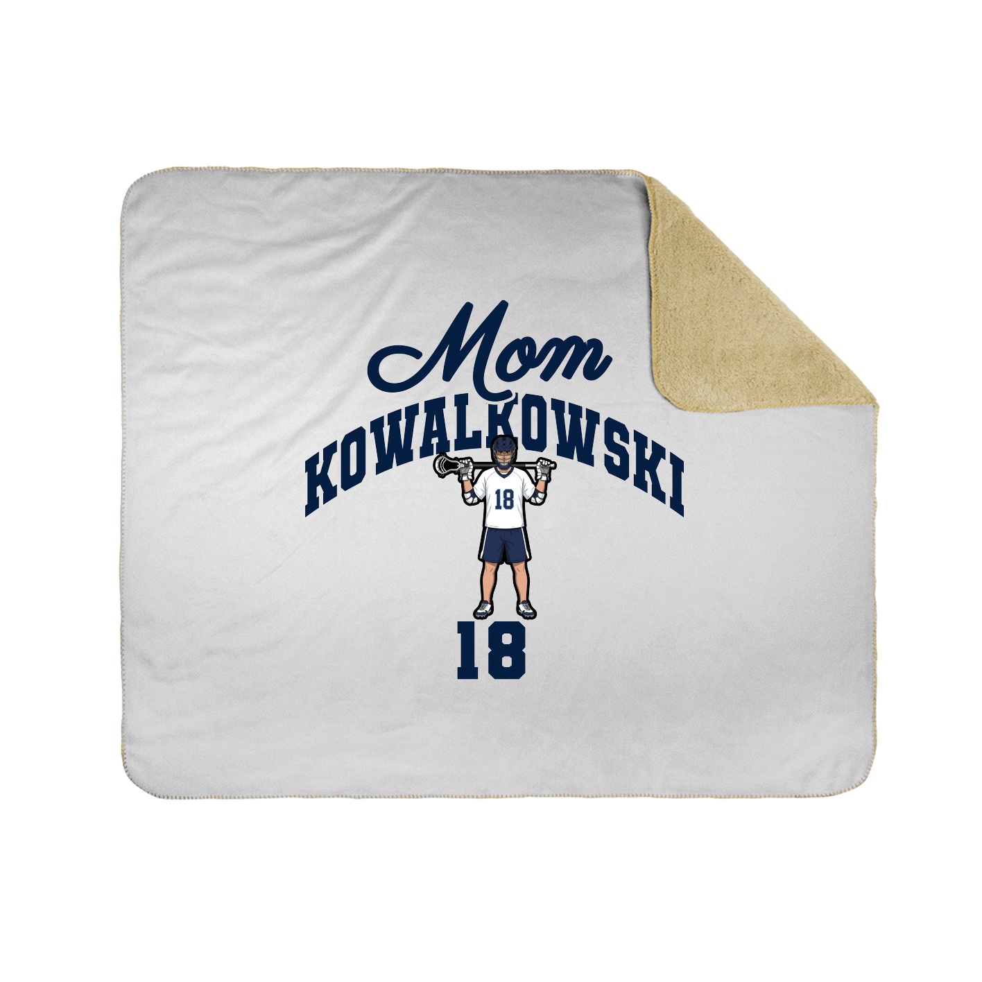 Throw Blanket — Mothers Day Arch in White
