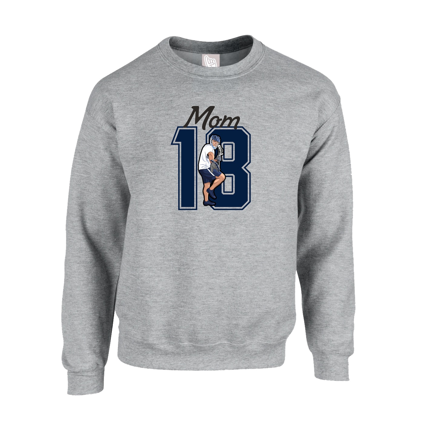 Fleece Crew — Mothers Day Shirsey in Grey